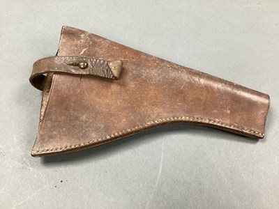 Lot 581 - WWI British Army Open Top Leather Pistol Holster.