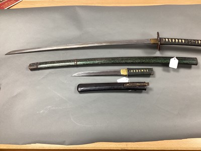 Lot 447 - Japanese Samurai Katana Sword and Scabbard,...