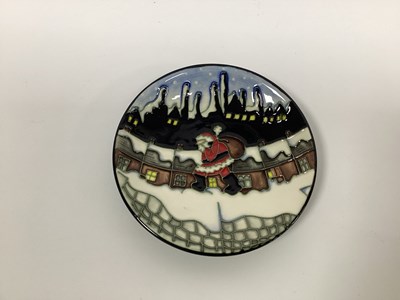 Lot 1120 - A Moorcroft Pottery Circular Pin Tray, painted...