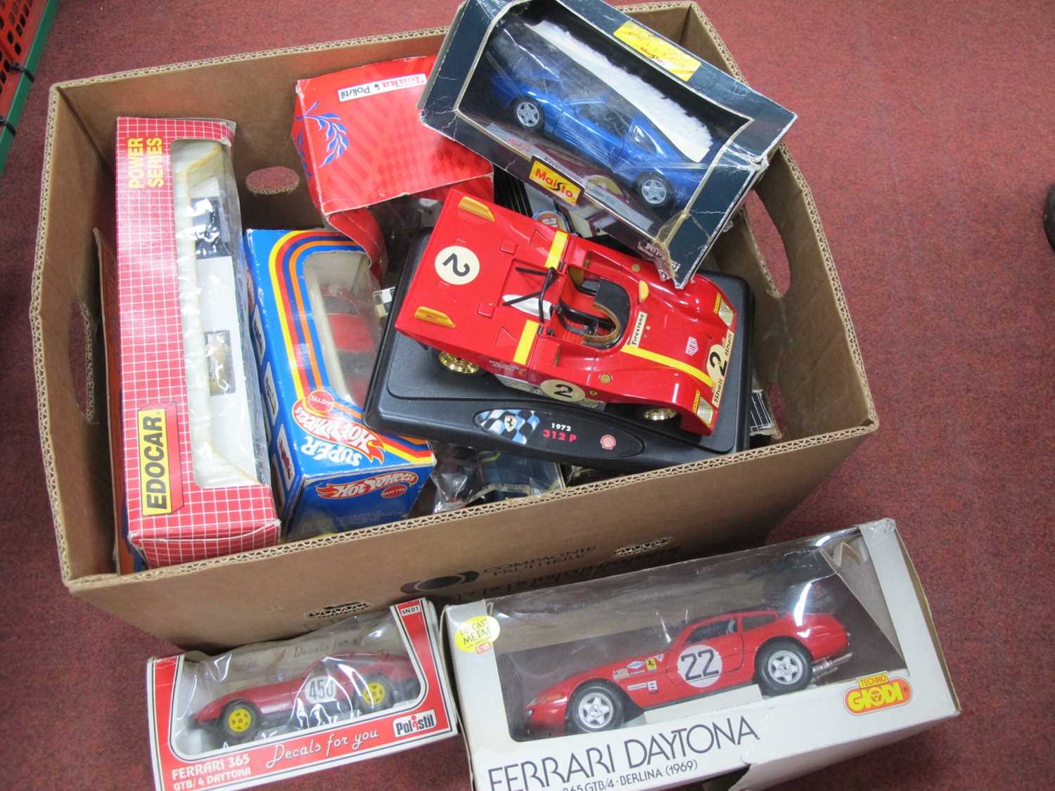 Lot 644 - Ten Diecast Plastic Model Vehicles, by Techno...