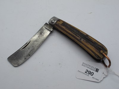 Lot 290 - Sailors Knife, stag scales, signed on blade...