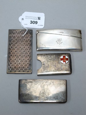 Lot 309 - Walker & Hall; A Hallmarked Silver Card Case,...