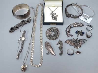 Lot 199 - An Assortment of "925" and Other Jewellery, to...