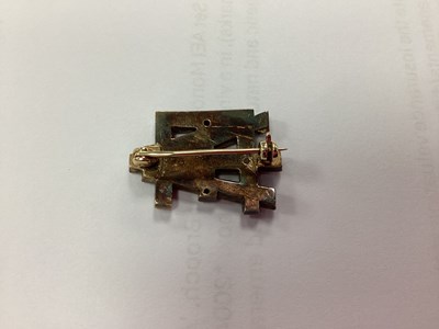 Lot 164 - An Art Deco Old Cut Diamond Set AEI Monogram...