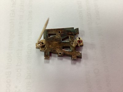 Lot 164 - An Art Deco Old Cut Diamond Set AEI Monogram...