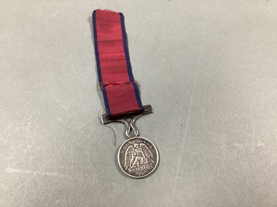 Lot 680 - Napoleonic War Waterloo Medal Awarded to...