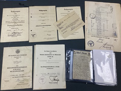 Lot 597 - WWII German Third Reich Wehrmacht Ephemera,...