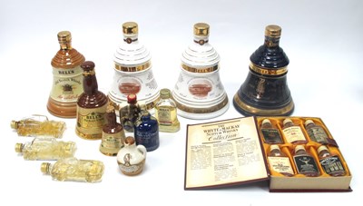 Lot 1447 - Whisky - Bell's Commemorative Bell Decanters;...