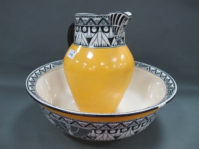 Lot 1170 - Corona 'Cairo' Wash Jug and Bowl.