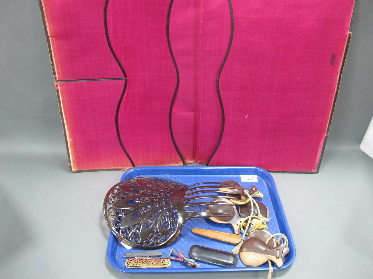Lot 1359 - Leather Travelling Stationary Wallet with...