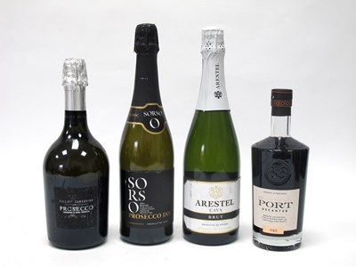 Lot 1452 - Wine - Two bottles of Prosecco, Cava and Port....