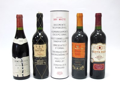 Lot 1453 - Wine - Four Bottles of Red Wine and One White...