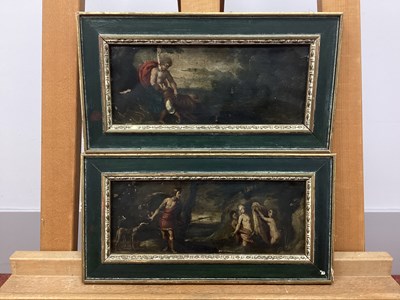 Lot 1176 - CONTINENTAL SCHOOL 
Allegorical Scenes, a pair,...