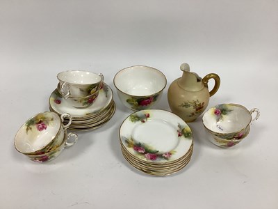 Lot 1082 - A Royal Worcester Porcelain Part Tea Service,...