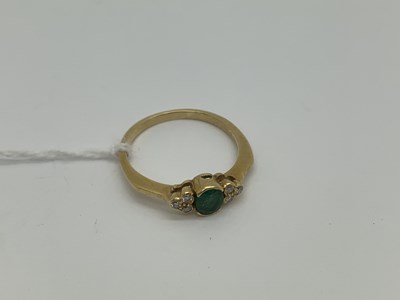 Lot 520 - A Semi Collet Set Dress Ring, within inset...