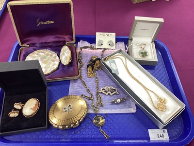 Lot 248 - An Assortment of Vintage and Later Jewellery,...