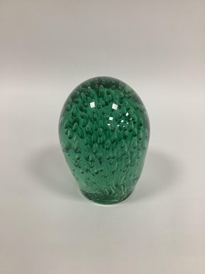 Lot 1022 - A Late XIX Century Large Green Glass Dump,...