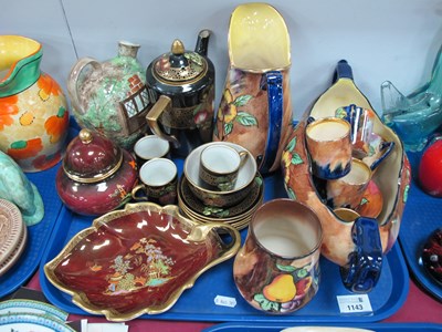 Lot 1143 - Soho Solian Ware Coffee Ware, H&K Viola jug,...