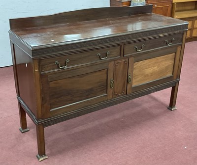 Lot 1531 - 1920's Mahogany Sideboard with low back, Greek...