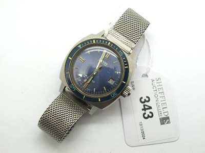 Lot 343 - Jenny; Vintage Sealab Diver's Wristwatch, the...