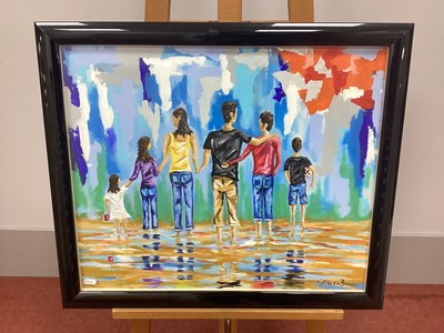 Lot 1173 - STEVEN BROWN (b.1963) *ARR 
Family Paddling,...