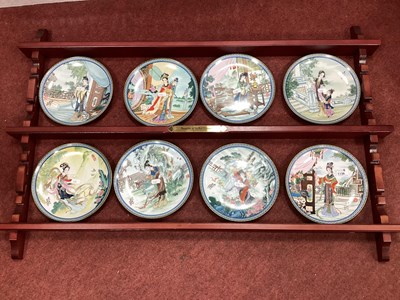 Lot 1138 - Imperial Jingdezhen pottery plates 'Beauties...