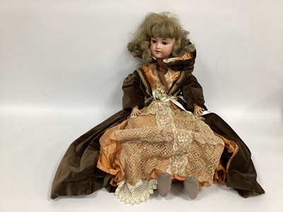 Lot 1273 - An Armand Marseilles Bisque Headed Large Doll,...