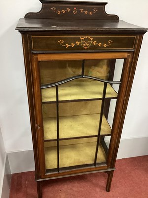 Lot 1474 - An Edwardian Mahogany Inlaid Display Cabinet,...