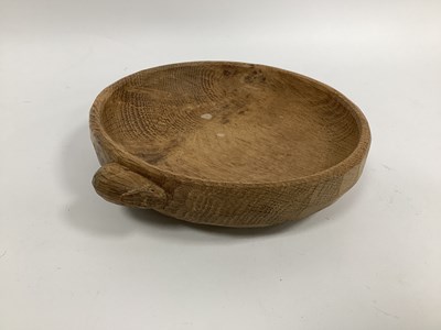 Lot 1291 - A Peter Heap, Wetwang 'Rabbit Man' Oak Bowl,...