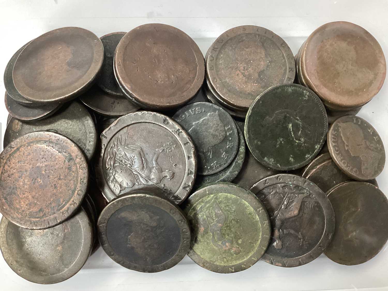 Lot 471 - Collection Of XVIII And XIX Century GB Coins,