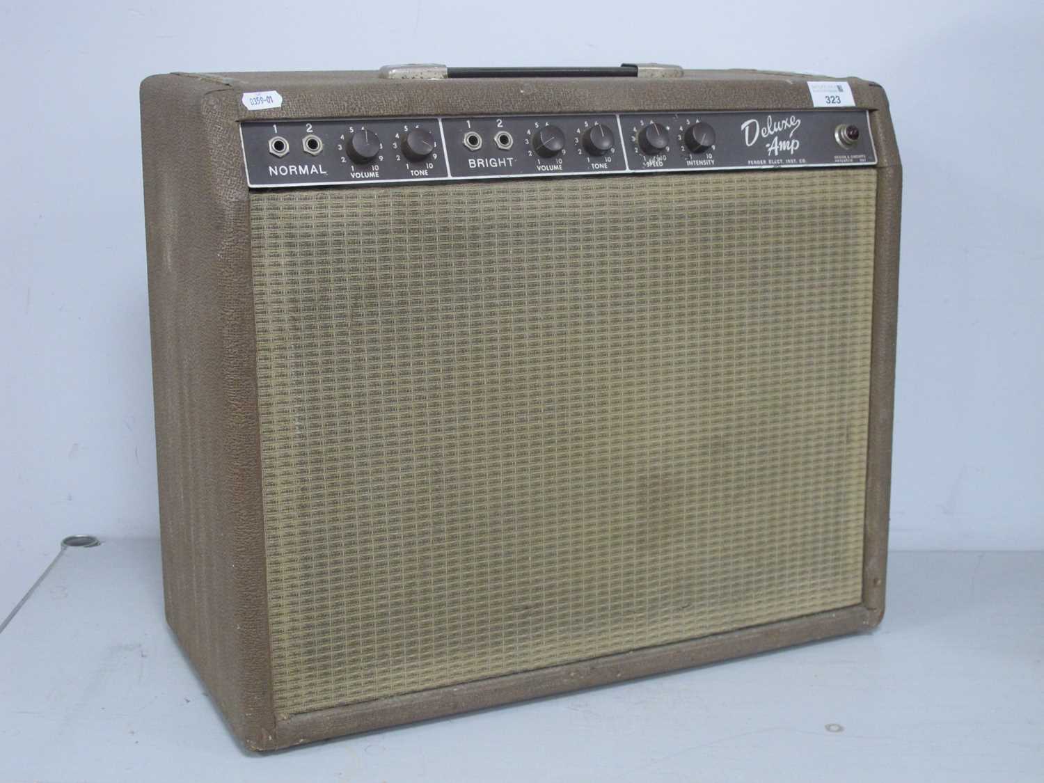 Lot 323 - Fender Delux Model 603 Guitar Valve Amplifier,...