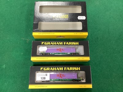 Lot 128 - A Boxed N Gauge Graham Farish Inter Modal Pair...