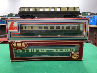 Lot 134 - Two Lima Great Western Diesel Railcars (one...