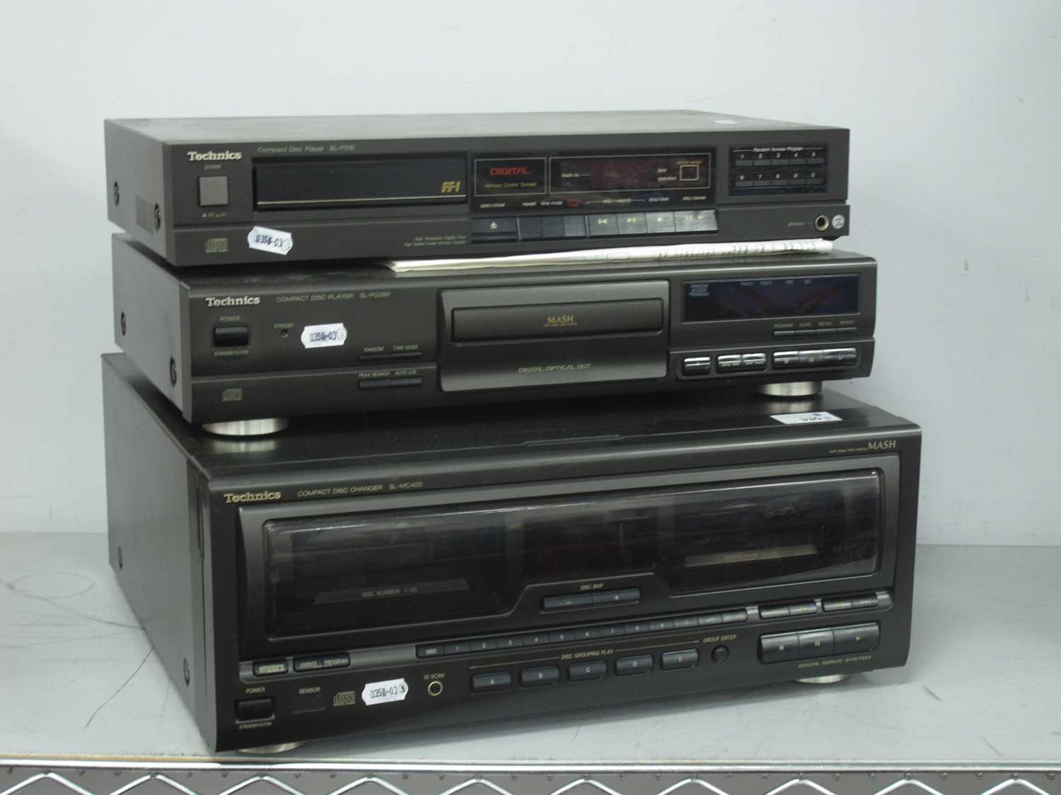 Lot 330 - Technics CD Players, three to include a...