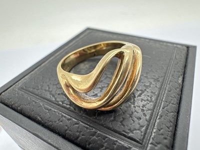 Lot 130 - A Modern 9ct Gold Dress Ring, of openwork...