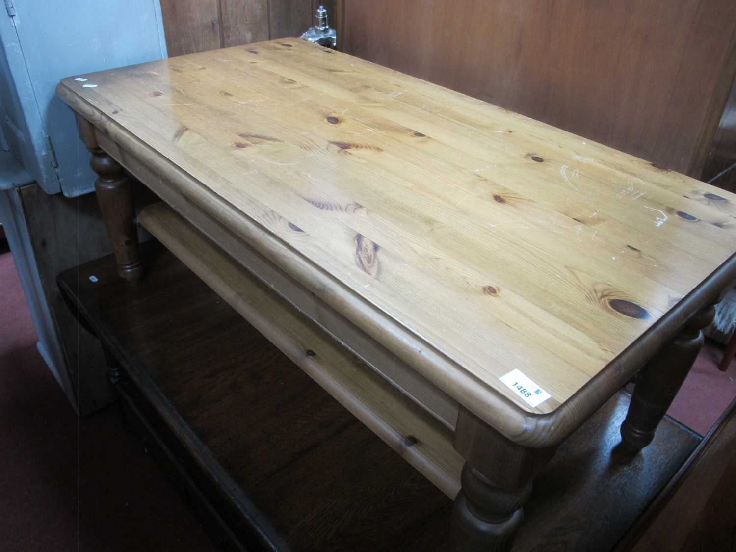 Lot 1488 - Ducal Pine Rectangular Shaped Coffee Tale,...