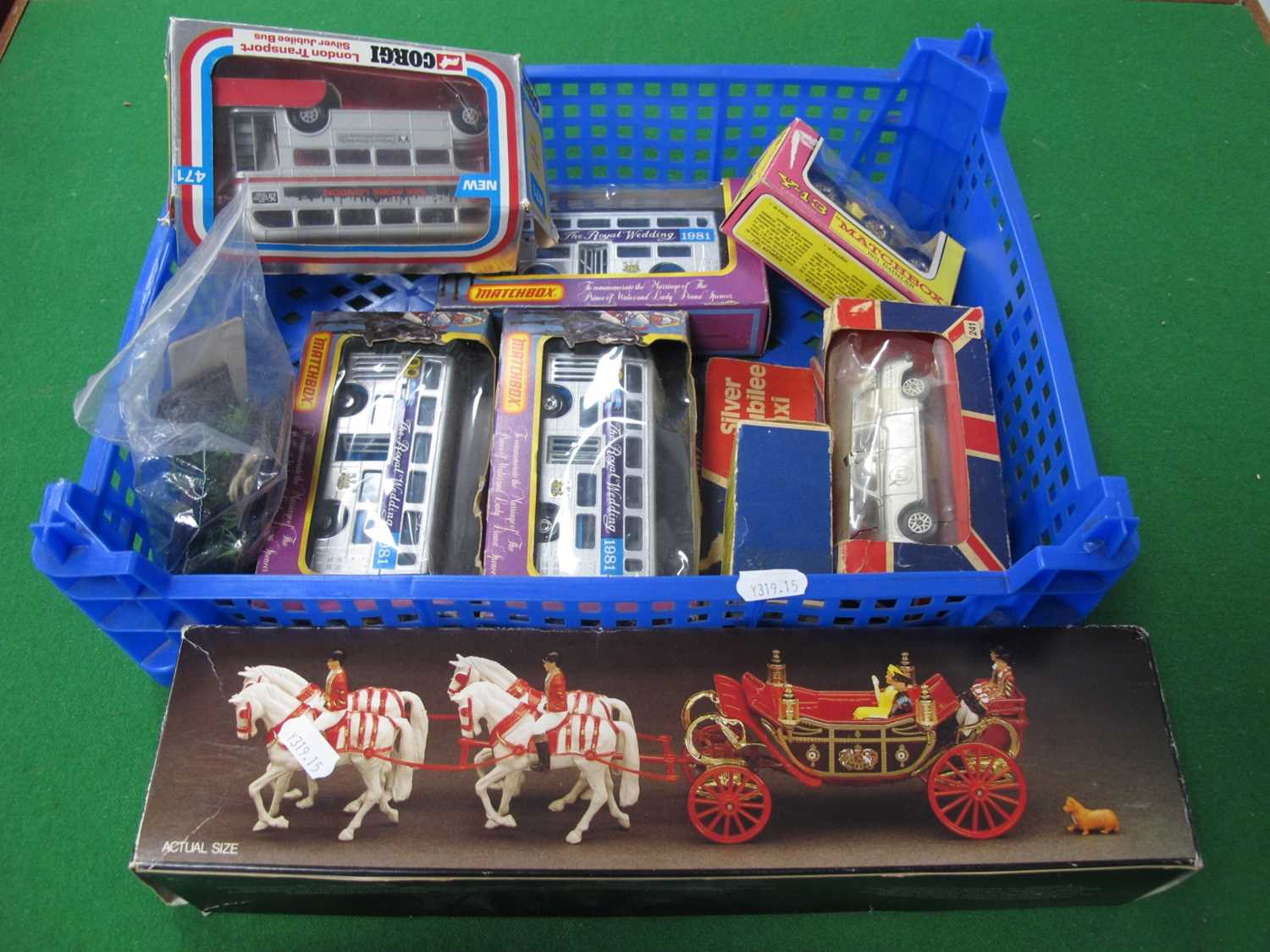 Lot 676 - Eight Diecast Model Vehicles, by Corgi, Dinky,...