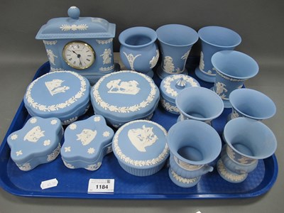 Lot 1184 - Wedgwood Powder Blue Jasper Ware Bicentenary...