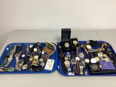 Lot 201 - A Quantity of Modern Gent's Wristwatches,...