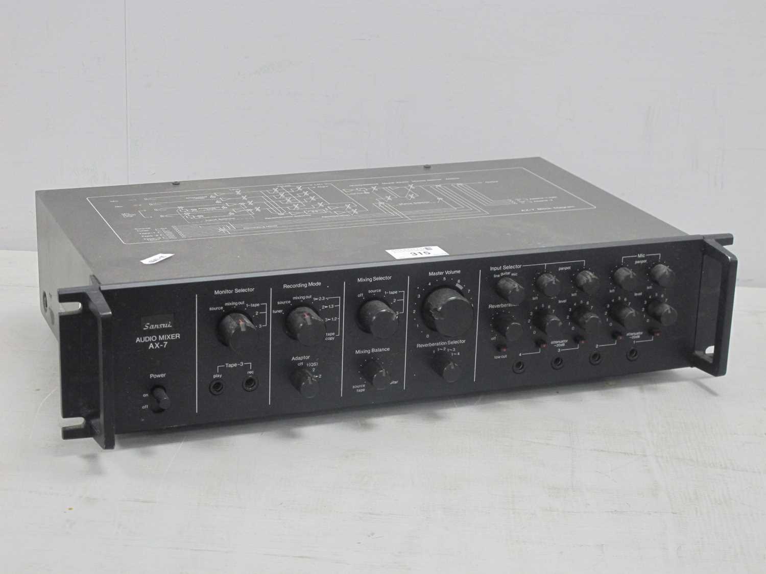 Lot 315 - Sansui AX-7 Audio Mixer, (untested).