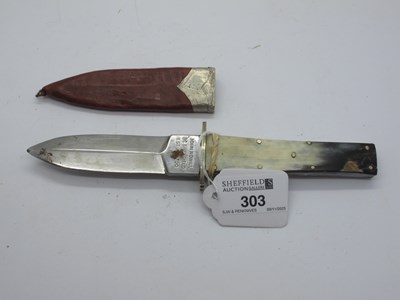 Lot 303 - John Nowill, Sheffield, double edge dagger,...