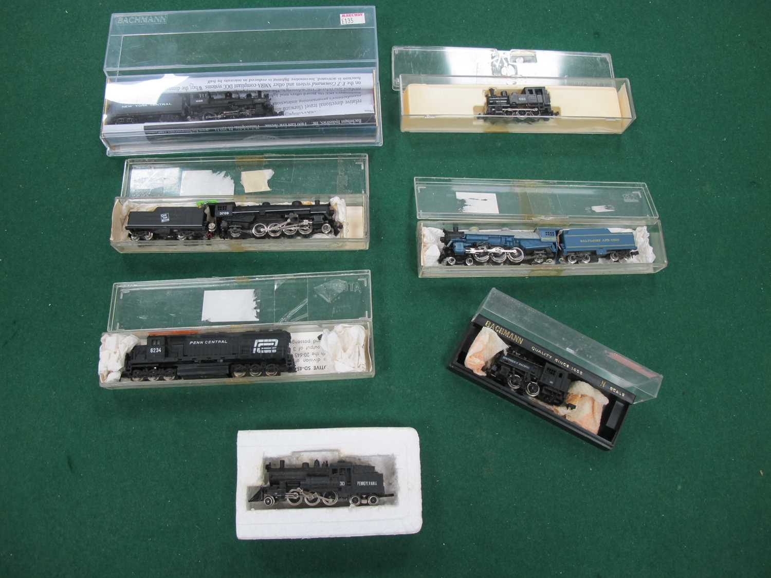 Lot 162 Seven American Outline N Gauge Locomotives
