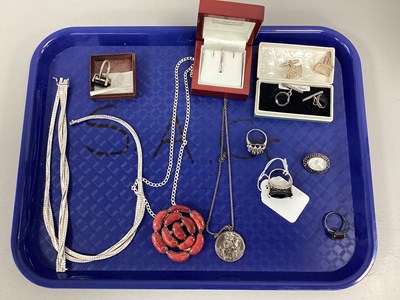 Lot 191 - An Assortment of "925" and Other Jewellery, to...