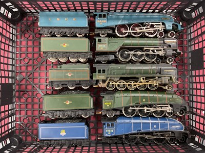 Lot 607 - Five OO gauge steam locomotives: three Hornby...