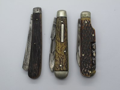 Lot 149 - Lockwood Brothers, Sheffield, one blade brass...