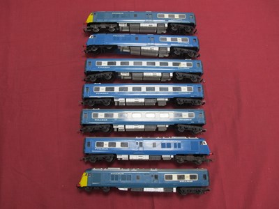 Lot 311 - Seven Triang OO Gauge Blue Pullman Power Cars...