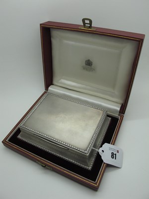 Lot 81 - Asprey; A Hallmarked Silver Presentation...