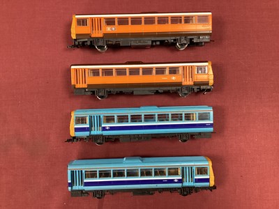 Lot 676 - Two Hornby OO Gauge Pacer two-car DMUs, one in...