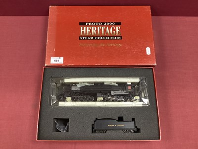 Lot 654 - Boxed HO scale Proto 2000 Heritage Steam...