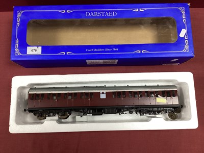 Lot 678 - A boxed Darstaed O Gauge Mk1 Suburban coach in...